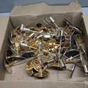 Sieral Candle Holders Bulk Taper Candlesticks Holders Set Modern Decorative Metal Candelabras for Wedding Anniversary Home Dinning Table Centerpiece Xmas Party Decor(Gold,36 Pcs)