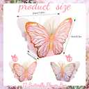 Tenceur 24 Pcs Butterfly Centerpieces for Tables Baby Shower Bridal Shower Centerpieces Butterfly Table Decorations for Wedding Birthday Themed Party Decor(Pink)