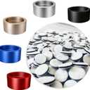 100 Replacement Activated Carbon Cartridges, Universal MouthPeace & Silicone Mouthpiece, 5 Reusable Metal Rings