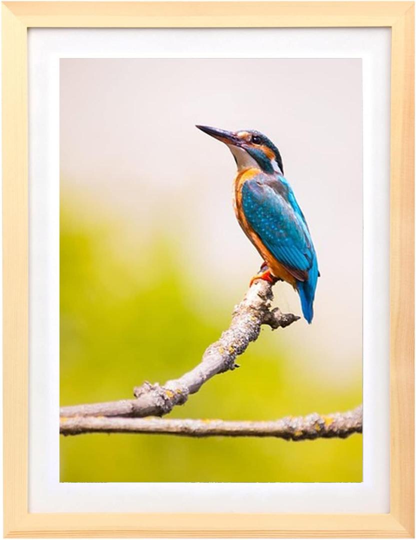 Mxtallup 15x19 Diamond Painting Frames Wood , Photo Frame Natural Solid Wood Color