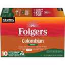 Folgers Colombian Decaf Coffee, Medium Roast, Keurig K-Cup Pods, 10 Count Box