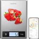 RENPHO Smart Food Kitchen Scale, Food Weight Scale with Nutritional Calculator, Digital Food Scale Grams and Ounces for Weight Loss, Calorie, Macro and Cooking, Stainless Steel