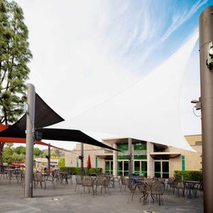 Royal Shade 14' x 14' x 14' White Triangle Sun Shade Sail for Patio