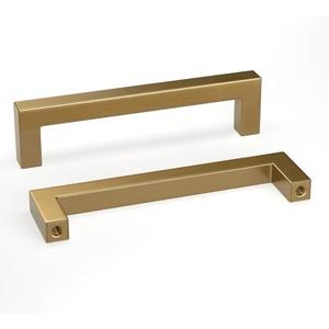 goldenwarm 10 Pack Champagne Bronze Cabinet Pulls Gold Cabinet Handles 5 Inch Champagne Drawer Pulls Brushed Bronze Drawer Handles Kitchen Dresser Hardware T Bar Square Hardware for Dresser Bedroom