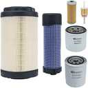 RARAYC Tractor Filter kit Compatible with John Deere 1025R 1023E 1026R 2025R 2026R Tractor Maintenance Replaces Part Number MIU804763、M806418、LVA16054、AM116304、LVU34503