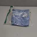 Haloumoning Girls Cute Wide Leg Flared Jeans Kids Oversized Elastic Waist Paper Bag Pants with Pockets, Wash Blue, 150