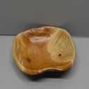 ZENFUN Natural Wood Fruit Bowl 7.8-9.5 Inch, Unique Root Dish Bowl, Fruit Snack Dish for Sandwich Bread Serving, Handmade Serving Bowl for Candy, Vintage Ring Dish, Serving Appetizer Display