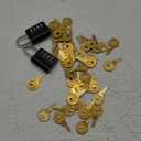 KeeKit Combination Lock, Resettable 2 Digit Combination Padlock with Keys, Waterproof Gate Lock for Locker, Fence, Case, Gym, School and Employee Locker, Toolbox – 2 Pack, Black