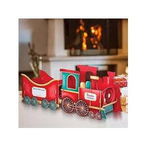 Christmas Train Set, Festive Christmas Tree Train-Deliver Holiday Cheer in Style.Whimsical Santa Gift Box Holder for Candy & Ornaments, Perfect Holiday Decor for Family Celebration