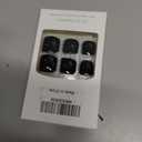 24pcs Press On Toes Nails Pure Black Fake Toenails Full Cover Short Glue On Toe Nails Glossy Minimalist Design Acrylic Toe Nails Summer Black False Toe Static Nails For Women Toes Nail Decorations