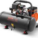 VEVOR Air Compressor, 2 Gallon Steel Tank, 1HP 2.1CFM @ 90PSI Oil Free Air Compressor & Max. 120PSI Pressure, 81dB Ultra Quiet Portable Compressor for Auto Repair, Tire Inflation, Spray Painting, 120V (2 Gallon)