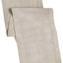 Linen Table Runner with Classic Hemstitch Detail - Hand Crafted Pure Linen Fabric Tablerunner - Fall Spring Summer Casual Formal Party Celebration Holiday Table - 16x72 Long - Natural - Cotton Craft