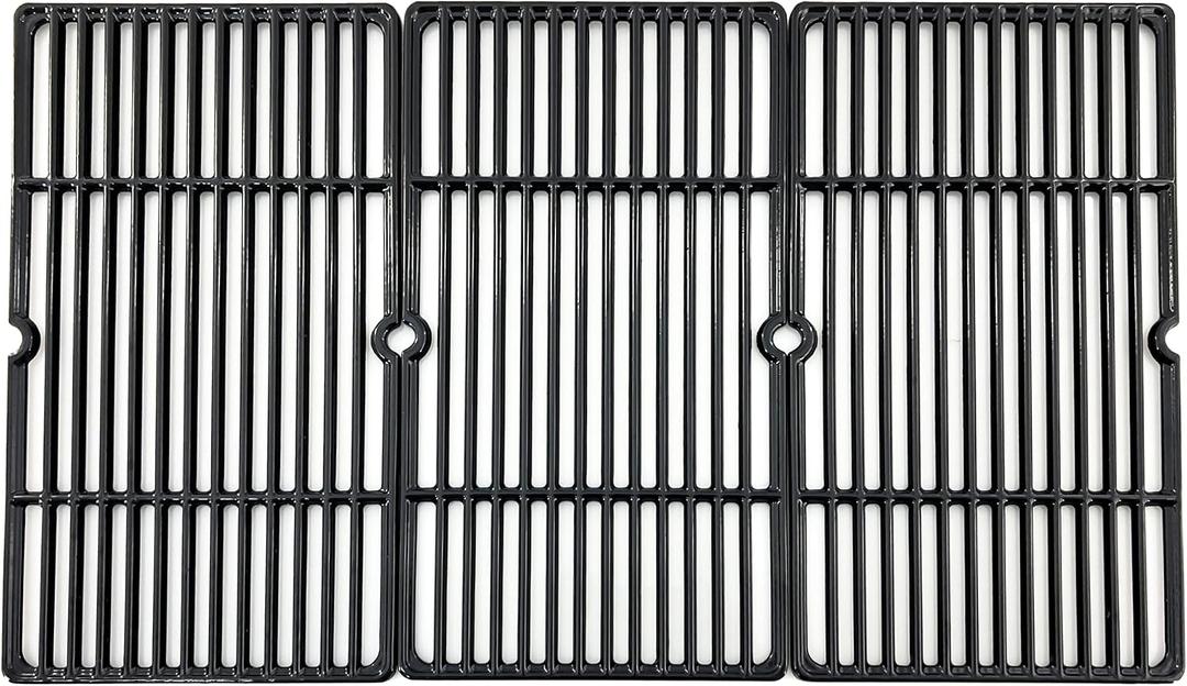 Parts DC113 Cast Iron Cooking grid Replacement for Charbroil 463247209, 463247310, 463248208, 463224912, 463231711, for Cuisinart, Tuscany Gas Grill, set of 3, 18 1/8" x 30" Total