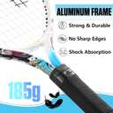 insum 21'' Junior Tennis Racket for Kids Aged 4-6 Y with Strap Bag Tennis Racquet (21inch-Blue)