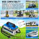 Lithium Battery Charger 48 Volt/58.4V 18A for 48V (51.2V) LiFePO4 Battery 1250W Lifepo4 Battery Charger 48 Volt, IP67 Waterproof, for Golf Cart, Forklift, Electric Outboard, Boat, Solar, RV, Off-Grid