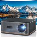1500 ANSI 4K Full HD Projector with WiFi and Bluetooth, HAPPRUN Movie Home Theater with Auto Focus, 300'' Display for Indoor/Outdoor, Smart Proyector Compatible with Phone/TV Stick/PC/PS5 (BLACK)