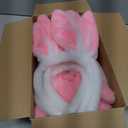 12 PCS Bunny Ear Headband,Plush Bunny Ears,Easter Cosplay Party Favor,Cosplay Party Costume Accessories for Kids and Adults