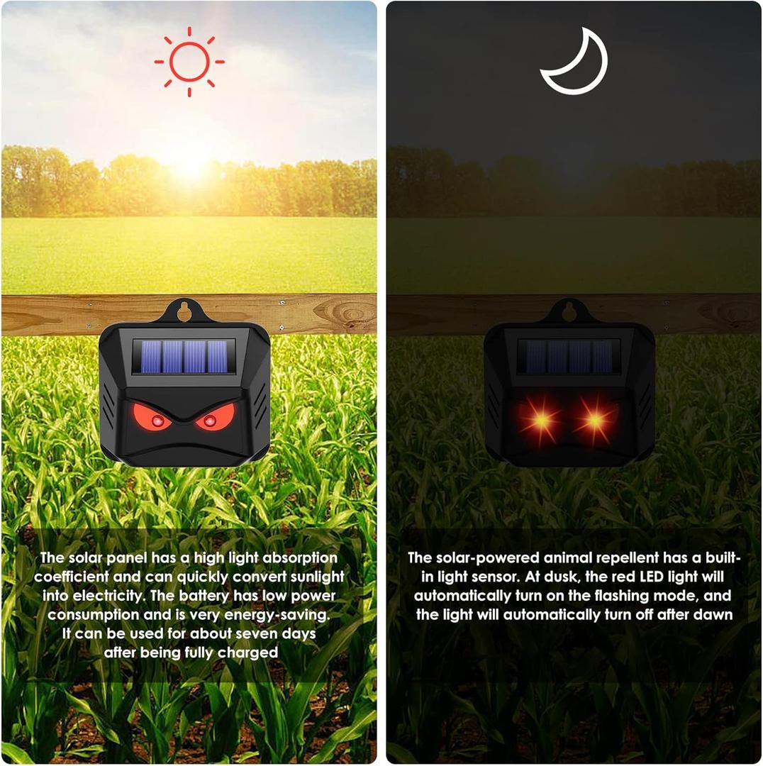 4 Pack Solar Nocturnal Animal Repeller