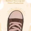 Toddler Little Kid Cushioned Canvas Shoes Slip On Sneakers Soft and Durable (Brown)