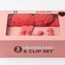 3 - Piece Headband and Clip Set. Pack of 2