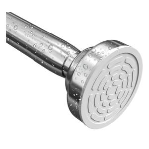 Umimile Shower Curtain Rod, 1 Inch Diameter Adjustable Spring Tension Curtain Rod, 304 Stainless Steel Shower Rod for Bathroom, Windows, Never Rust Non-Slip (Stainless Steel, 57-100”)
