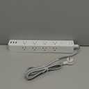 One Beat 5 ft Extension Cord, Power Strip Surge Protector 8 Widely AC Outlets 3 USB, Flat Plug, Desktop Charging Station with Overload Protection, Wall Mount for Home, Office, Travel, Computer ETL Listed