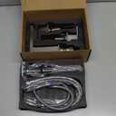 KENES Brushed Nickel Widespread Bathroom Faucet 2 Handle Bathroom Sink Faucet 3 Hole, 8-Inch 3 Pieces Vanity Faucet with Pop Up Drain & Supply Lines, KE-9050-P