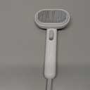 Aumuca Cat Brush for Shedding, Cat Brushes for Indoor Cats, Cat Brush for Long or Short Haired Cats, Cat Grooming Brush Cat Comb for Kitten Rabbit Massage Removes Loose Fur (White)