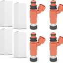 68V-8A360 4Pcs Boat Fuel Injectors Compatible with Yamaha 4 Stroke 115 HP Outboard Motors Replacement 68V-8A360-00-00 68V-13761-00-00