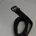 WHIPPY Canvas Double Grommet Belt Unisex Casual Double Prong Belt for Men Women for Jeans Pants (Fit Waist Size Below 40", Black(black Buckle))