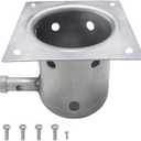 FCCUM Fire Burn Pot Replacement Parts for Traeger Pellet Grill, Compatible with Traeger Grill and Most Pit Boss Grills