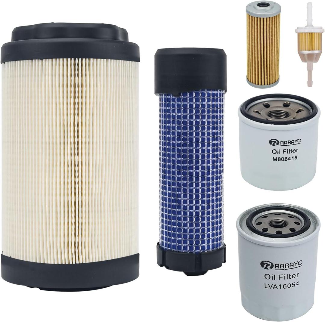 Tractor Filter kit Compatible with John Deere 1025R 1023E 1026R 2025R 2026R Tractor Maintenance Replaces Part Number MIU804763M806418LVA16054AM116304LVU34503