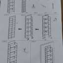 No Assembly Folding Bookshelf, 5 Tiers Collapsible Book Shelf for Home Office, Vintage Wood Foldable Bookcase Storage Organizer for Living Room Bedroom (Rustic Brown)