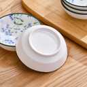 Dipping Bowls, Soy Sauce Dishes, 4 OZ Small Serving Bowls & Appetizer Plates Set of 6, Ceramic Ramekins for Sushi, Condiment, Ketchup, BBQ Party, 4 Inch