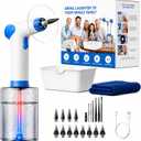 Ear Wax Removal, Electric Ear Wax Removal Kit with Digital Temperature Display, Ear Cleaner with 4 Pressure Modes, with 12 TipsSet and Towel, Earwax Removal Kit of Adults Kids, Ncludes Basin