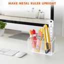 BEYGORM Magnetic Dry Erase Marker Holder for Whiteboard,Non-slip Acrylic Magnet Pen Holder for Fridge Refrigerator,Locker Organizer for Work,Locker Accessories,Pencil Cup for Desk,Marker Organizer
