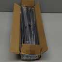 Curtain Rods for Windows 48 to 84, 2 Pack 5/8 Inch Black Heavy Duty Metal Curtain Rods Set - Rustic Decorative Drapery Rods with Brackets for Farmhouse, Bedroom