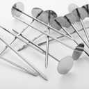 Newtay 12 Pcs Potato Baking Baked Nails, Stainless Steel Potato Baking Rods Gadgets Heating Core Grill Spikes Tools and Accessories for Kitchen, Silver