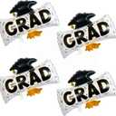 Graduation Cap Balloon Grad Balloons Graduation Diploma, Cap, and Hat Balloons for Class of 2026 Party Decorations