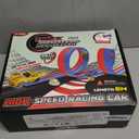 20ft Flexible Race Track for Kids with 4 Pull-Back Cars & Portable Storage Bag,4pcs Strong Suction Cups,5pcs Track Stabilizers,for 1/64 Cars,Roll Up Slot Car Race Track with Loops