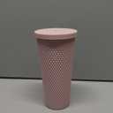 710ml Matte Finish Reusable Tumbler with Straw | Double Wall BPA-Free Sipper Cup | Leakproof Lid | Ideal for Water, Coffee, Juice & Tea (Pink)