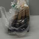 OIASKET Storage Basket for Organizing, Woven Baskets for Storage, Rectangle Decorative Baskets for Shleves, Closet, Toys, Books, Nursery Organizer Bins - Pack of 3 (Black & Brown, 13"x9.85"x8.7")