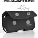 Stronden Magnetic Closure Holster for Samsung Galaxy S26 Ultra, S25 Ultra, S24 Ultra, S23 Ultra, S22 Ultra, S26 Plus, S25 Plus, S24 Plus, S23 Plus, S22 Plus - Nylon Belt Case Pouch (Fits Slim Case on)