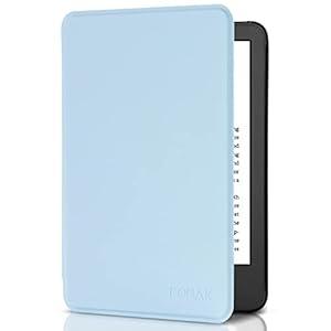 CoBak Case for All New 6 Inch E-Reader 2024 and 2022 (11 Generation) - PU Leather Smart Cover, Auto Sleep and Wake, not Compatible with Kobo Clara, Light Sparkling Silver