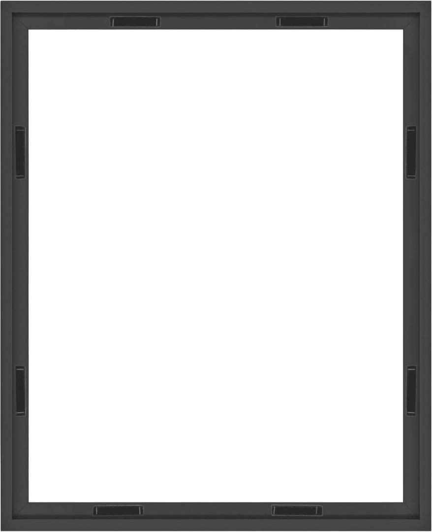 MCS Canvas Float Frames 24x30 Frame, Black Frame for Finished Canvases, Vertical & Horizontal Wall Hanging Large Frame with Adhesive for Canvas Paintings (1-Pack), 24x30 Without Mat