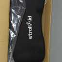 StrollAid Upright Walkers for Seniors, 450 lb Heavy Duty Stand Up Rollator Walker with Adjustable Soft Sponge Arm support & Seat, Tall Standing Folding Rolling Walker with 8'' Wheel, Red