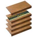 Gashell Wire Shelf Covers, Bamboo Wire Rack Covers for Pantry, Closet (4pcs, 37" W x 16" D)