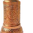 Handmade Turkish Brass Pepper Salt Spice Grinder Mill Set - ISO 9001 Certified - 4'' Shiny Copper