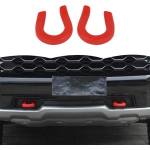 RT-TCZ Tow Hook Covers - Bumper Tow Hook Rubber Protector Exterior Accessories for Chevy Silverado 1500 2014-2024, GMC Sierra 2014-2024 (Red)
