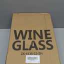 UMI UMIZILI 12 Ounce - Set of 12, Classic Durable Red/White Wine Glasses For Party